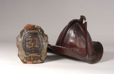 Fire Helmet, "South Penn 31 Hose"