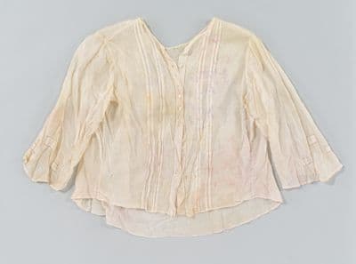 White Cotton Blouse with Cutwork Embroidery