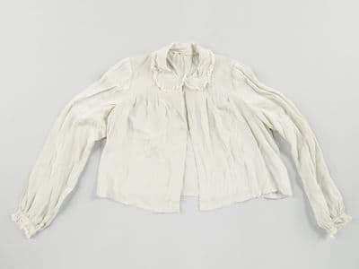 Pale Green Silk Crepe Blouse with Lace Trim