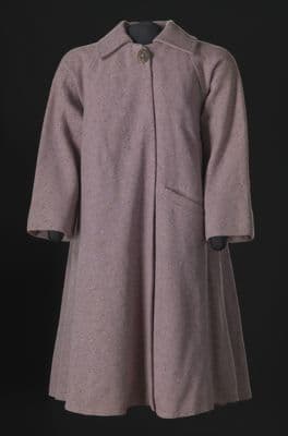 Lavender Wool Tweed Swing Coat