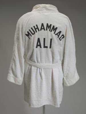 Training robe worn by Muhammad Ali at the 5th Street Gym