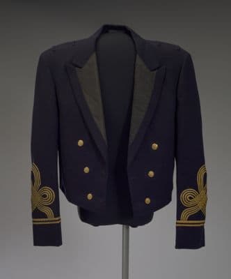 Navy Blue Wool Military Mess Dress Jacket