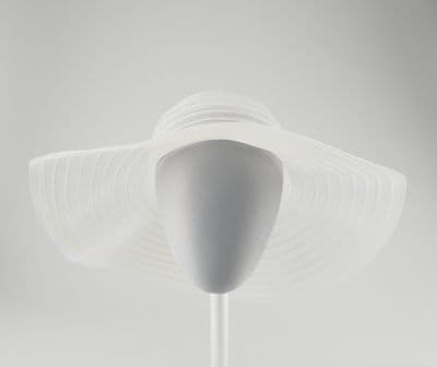 White Translucent Mesh Wide Brim Sun Hat