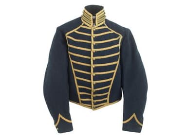 Dark Navy Wool Military Dress Jacket