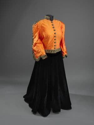 Bright Orange Silk Taffeta Concert Ensemble