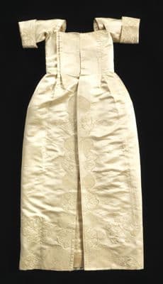 Cream Silk Satin Child's Formal Dress