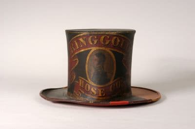 Black Leather Volunteer Fire Company Parade Hat