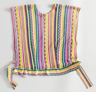 Multicolored Striped Polyester Wrap Sleeveless Top