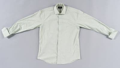 Light Green Cotton Button-Up Dress Shirt