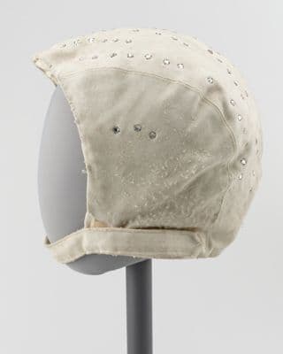 Cream Synthetic Fiber Theatrical Skull Cap