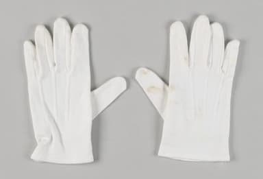 White Cotton Military Dress Uniform Gloves
