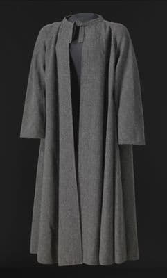 Dark Grey Wool Swing Coat