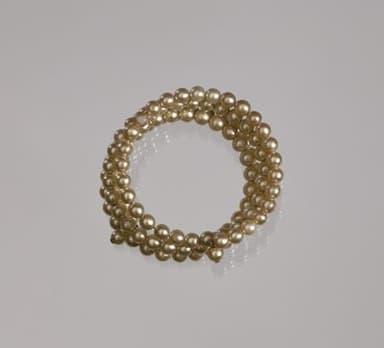 Champagne Gold Pearl Coil Bracelet