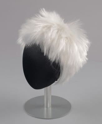 White Synthetic Performance Wig with Voluminous Styling