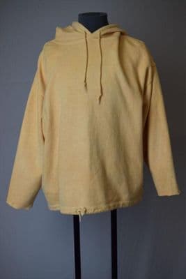 Creamy Peach Cotton Hooded Sweatshirt