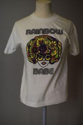 White Cotton Bionic Graphic Print T-Shirt