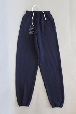 Navy Blue Cotton Polyester Jogging Pants