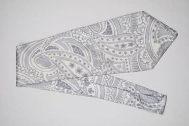 Purple Paisley Printed Silk Wide Necktie