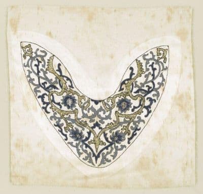 A painted panel for a satin shoe by Florence Campbell, Great Britain, mid 20th century