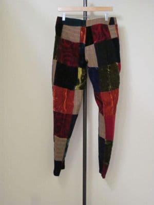 Trousers, patchwork Lycra, designed by Pam Hogg, London, Autumn/Winter 1992 collection