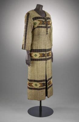 Robe of òkẹ́nẹ́ cotton, Shade Thomas-Fahm, Nigeria, 1970s