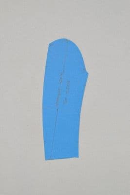 Blue Cardboard Tailoring Pattern Piece for Jacket