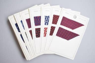 Silk Necktie Sample Cards Collection Britain