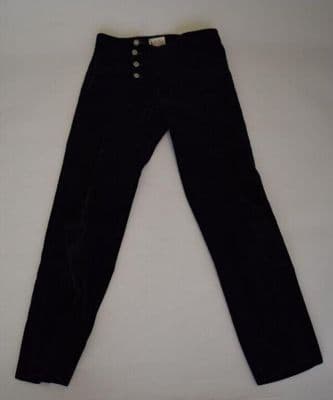 Black Velvet Straight-Leg Men's Trousers
