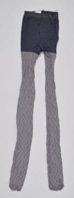 Grey Nylon Tights with Argyll Check Pattern
