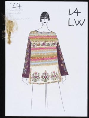 Oversized Folk-Inspired Wool Sweater Dress