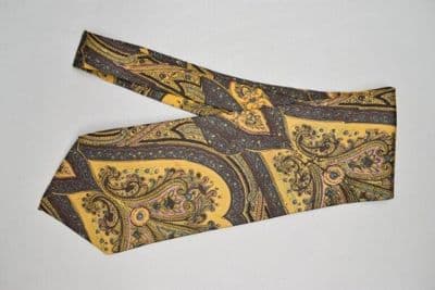 Kipper tie of printed silk, designed by Turnbull & Asser, London, ca.1969-1970.
