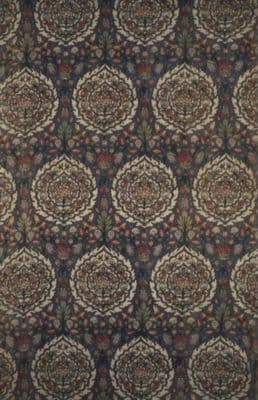 Burgundy Navy Tweed Overcoat with Silk Lining