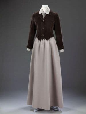 Dark Brown Wool Riding Habit Ensemble