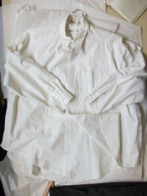 White Cotton Oversized Shirt Dress