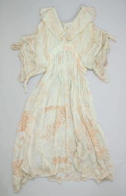 Pale Green Silk Chiffon Flowing Evening Dress