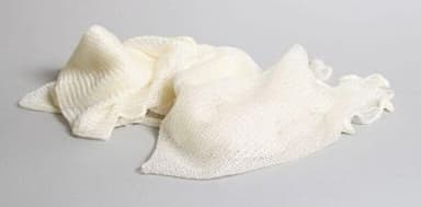 Cream Acrylic Knitted Women's Scarf