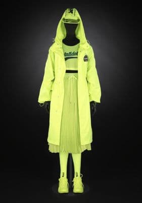 Neon Yellow Oversized Quilted Puffer Coat