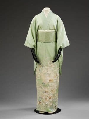Pale Green Silk Gauze Summer Kimono