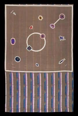 Dress or kaftan made of printed silk, designed by Issey Miyake, textile designed by Tadanori Yokoo, Paris, 1970s