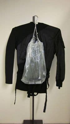 Black Spiked Hood Technical Jacket Ensemble