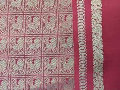 Red Silk Kanchipuram Sari with Gold Brocade