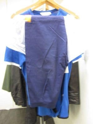 Navy Blue Cotton Olympic Ceremony Athletic Ensemble