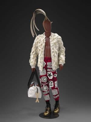 Nettle Fiber Bomber Jacket with Upcycled Patch Trousers