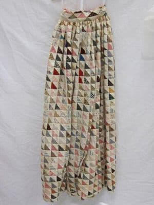 Cotton Patchwork Quilt A-Line Evening Skirt