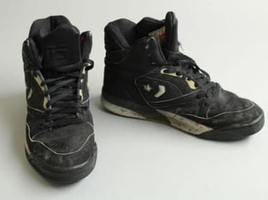 Black Suede High-Top Basketball Sneakers