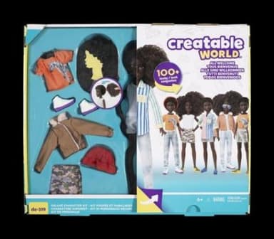 White Orange Brown Cotton Polyester Doll Dress