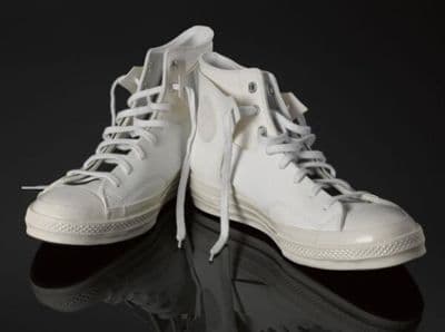 White Leather High-Top Chuck Taylor Sneakers