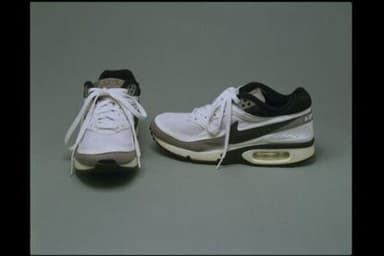 White Black Gray Nike Air Max Sneakers