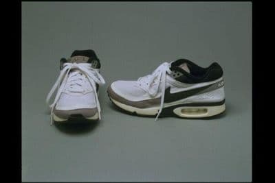 White Black Gray Nike Air Max Sneakers