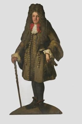 Olive Green Wool Coat with Gold Braiding